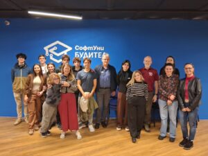 Групова снимка от STEM работилницата в СофтУни БУДИТЕЛ